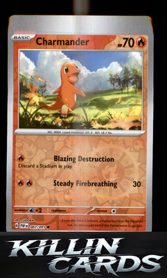 Reverse Holofoil Charmander - 007/091 007/091 Pokemon Common SV: Paldean Fates C