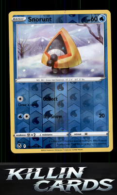 Reverse Holofoil Snorunt 041/195 Pokemon Common SWSH12: Silver Tempest Card NM