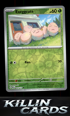 Reverse Holofoil Exeggcute 001/131 Pokemon Common SV: Prismatic Evolutions Card