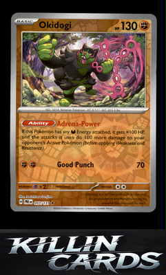 Reverse Holofoil Okidogi 057/131 Pokemon Rare SV: Prismatic Evolutions Card NM
