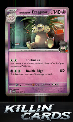 Team Rocket's Exeggutor 078/217 Pokemon Rare ME: Ascended Heroes Card NM