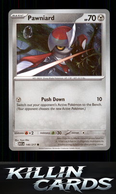 Pawniard 146/217 Pokemon Common ME: Ascended Heroes Card NM