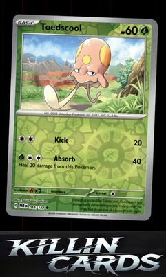 Reverse Holofoil Toedscool - 016/182 016/182 Pokemon Common SV04: Paradox Rift C