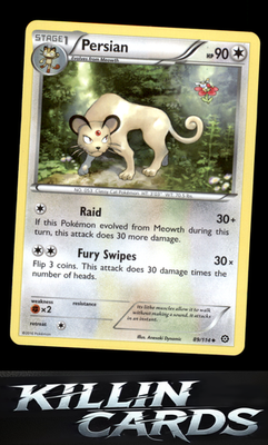 Persian 89/114 Pokemon Uncommon XY - Steam Siege Card NM