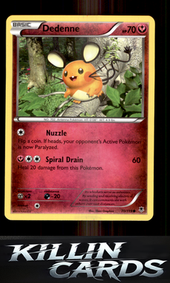 Dedenne 70/119 Pokemon Common XY - Phantom Forces Card NM