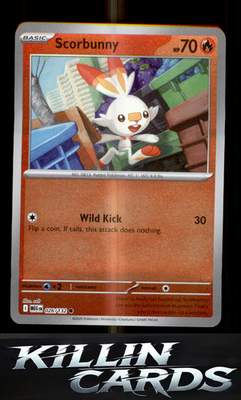 Reverse Holofoil Scorbunny 026/132 Pokemon Common ME01: Mega Evolution Card NM