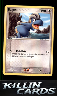Bagon 43/108 Pokemon Common Power Keepers Card LP
