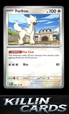 Furfrou 088/131 Pokemon Common SV: Prismatic Evolutions Card NM