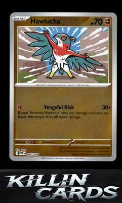 Reverse Holofoil Hawlucha 046/088 Pokemon Common ME03: Perfect Order Card NM