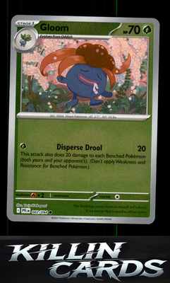 Reverse Holofoil Gloom 002/094 Pokemon Common ME02: Phantasmal Flames Card NM