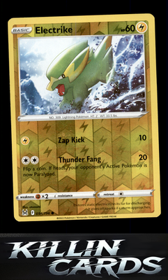 Reverse Holofoil Electrike 054/196 Pokemon Common SWSH11: Lost Origin Card NM