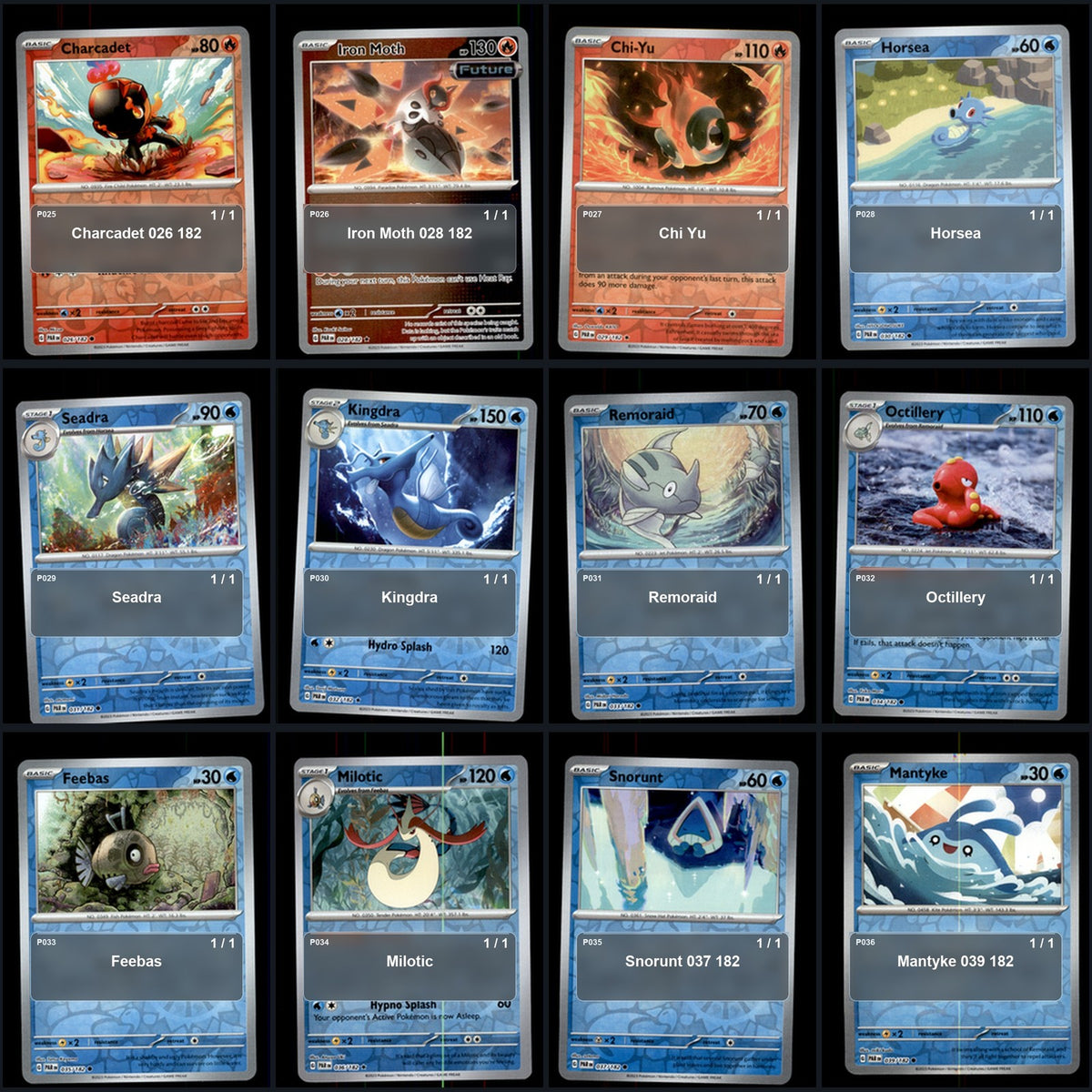 Pokemon TCG SV04: Paradox Rift Reverse Holo Master Set 141 Reverse Holo Card