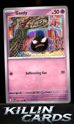 Gastly 092/165 Pokemon Common SV: Scarlet & Violet 151 Card NM