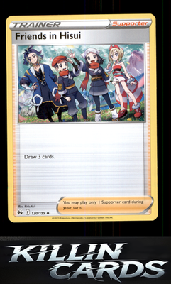 Friends in Hisui 130/159 Pokemon Uncommon SWSH: Crown Zenith Card NM