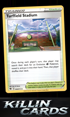 Turffield Stadium 68/73 Pokemon Uncommon Champion's Path Card NM