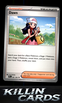 Dawn 087/094 Pokemon Uncommon ME02: Phantasmal Flames Card NM