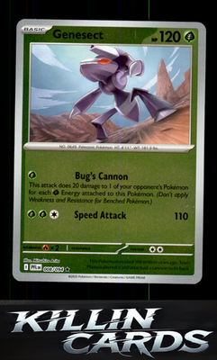 Reverse Holofoil Genesect 008/094 Pokemon Rare ME02: Phantasmal Flames Card NM