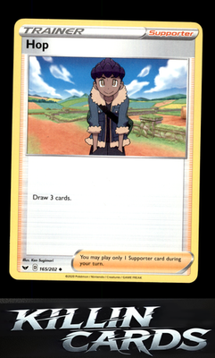 Hop 165/202 Pokemon Uncommon SWSH01: Sword & Shield Base Set Card NM