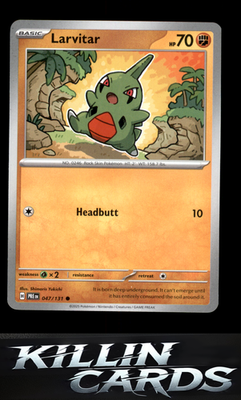 Larvitar 047/131 Pokemon Common SV: Prismatic Evolutions Card NM