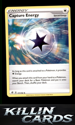 Capture Energy 171/192 Pokemon Uncommon SWSH02: Rebel Clash Card NM