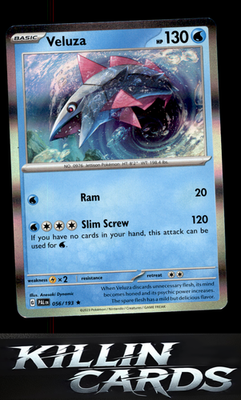 Veluza - 056/193 056/193 Pokemon Rare SV02: Paldea Evolved Card NM