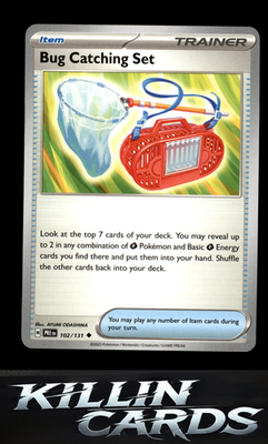 Bug Catching Set 102/131 Pokemon Uncommon SV: Prismatic Evolutions Card NM
