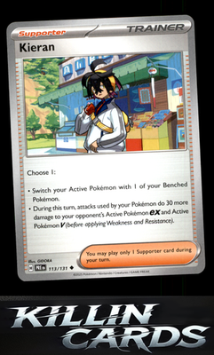 Kieran - 113/131 113/131 Pokemon Uncommon SV: Prismatic Evolutions Card NM