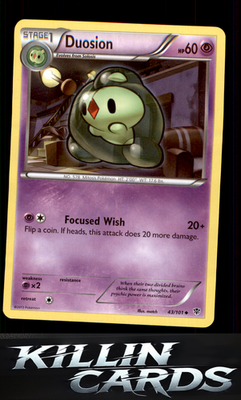 Duosion 43/101 Pokemon Uncommon Plasma Blast Card NM
