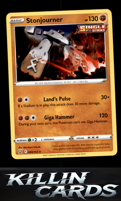 Stonjourner 084/163 Pokemon Rare SWSH05: Battle Styles Card NM