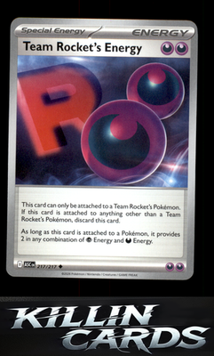 Team Rocket's Energy 217/217 Pokemon Uncommon ME: Ascended Heroes Card NM