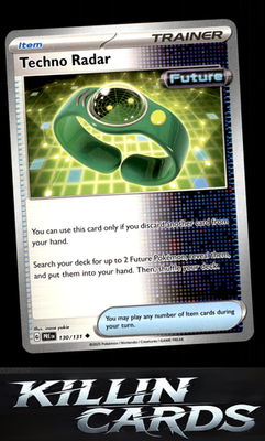 Techno Radar 130/131 Pokemon Uncommon SV: Prismatic Evolutions Card NM