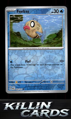 Reverse Holofoil Feebas 049/167 Pokemon Common SV06: Twilight Masquerade Card NM