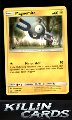 Magnemite 68/236 Pokemon Common SM - Cosmic Eclipse Card NM