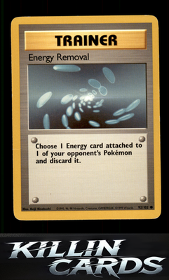 Energy Removal 092/102 Pokemon Common Base Set Card LP