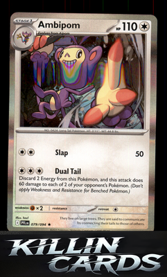 Ambipom - 079/094 079/094 Pokemon Rare ME02: Phantasmal Flames Card NM