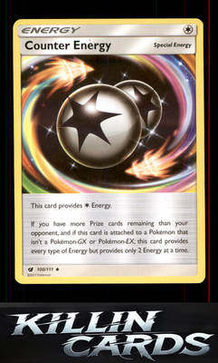 Counter Energy 100/111 Pokemon Uncommon SM - Crimson Invasion Card NM