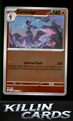 Reverse Holofoil Ceruledge 020/094 Pokemon Uncommon ME02: Phantasmal Flames Card