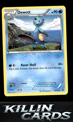 Dewott 31/114 Pokemon Uncommon XY - Steam Siege Card NM