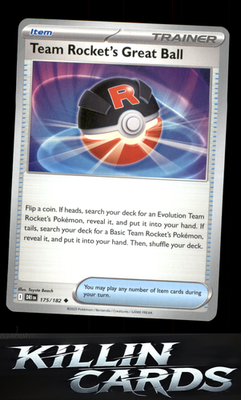 Team Rocket's Great Ball 175/182 Pokemon Uncommon SV10: Destined Rivals Card NM