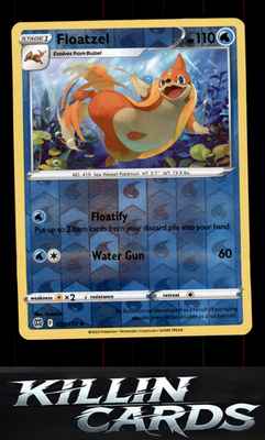 Reverse Holofoil Floatzel 039/172 Pokemon Uncommon SWSH09: Brilliant Stars Card
