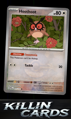 Hoothoot (Poke Ball Pattern) 077/131 Pokemon Common SV: Prismatic Evolutions Car
