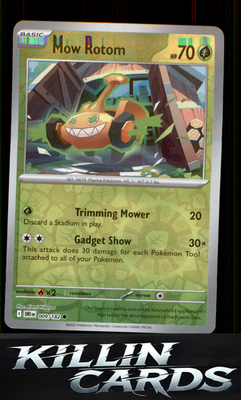 Reverse Holofoil Mow Rotom 009/182 Pokemon Common SV10: Destined Rivals Card NM