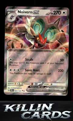 Noivern ex 091/131 Pokemon Double Rare SV: Prismatic Evolutions Card NM