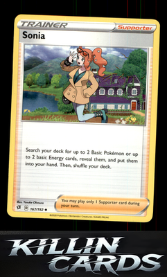Sonia 167/192 Pokemon Uncommon SWSH02: Rebel Clash Card LP