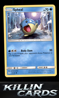 Spheal - 50/236 50/236 Pokemon Common SM - Cosmic Eclipse Card NM