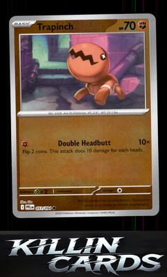 Reverse Holofoil Trapinch 051/094 Pokemon Common ME02: Phantasmal Flames Card NM