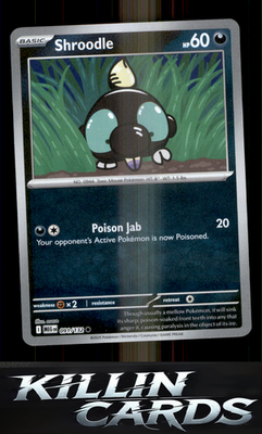 Reverse Holofoil Shroodle - 091/132 091/132 Pokemon Common ME01: Mega Evolution