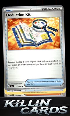 Deduction Kit 171/191 Pokemon Uncommon SV08: Surging Sparks Card NM