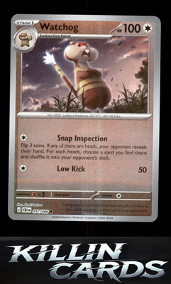 Reverse Holofoil Watchog - 071/086 071/086 Pokemon Common ME04: Chaos Rising Car