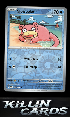 Reverse Holofoil Slowpoke 018/131 Pokemon Common SV: Prismatic Evolutions Card N